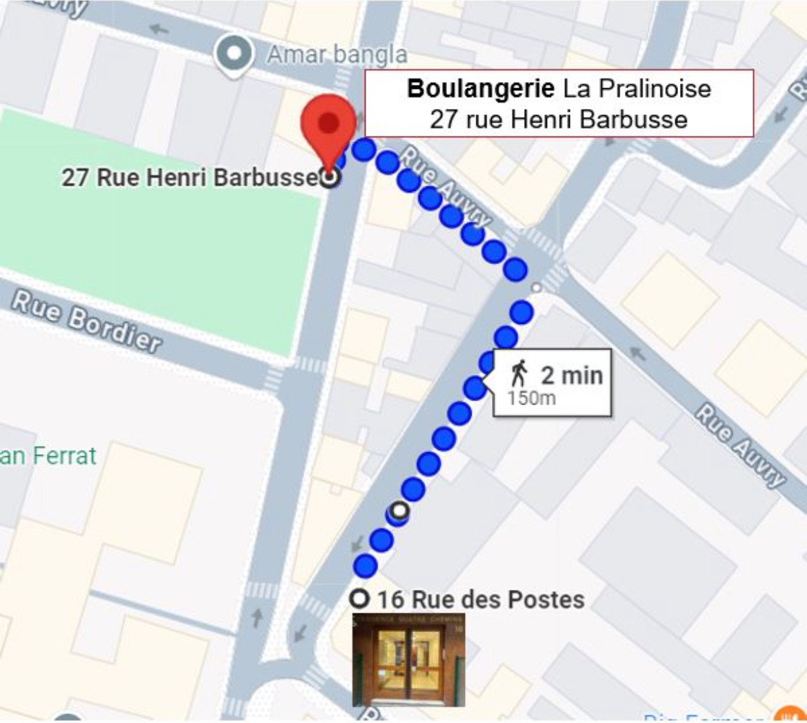 Plan de la boulangerie